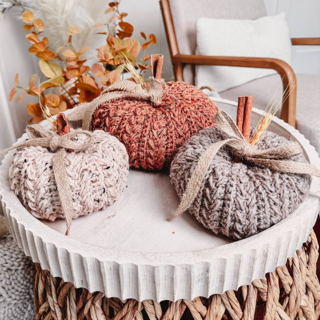 Crochet Pumpkin Trio Pattern