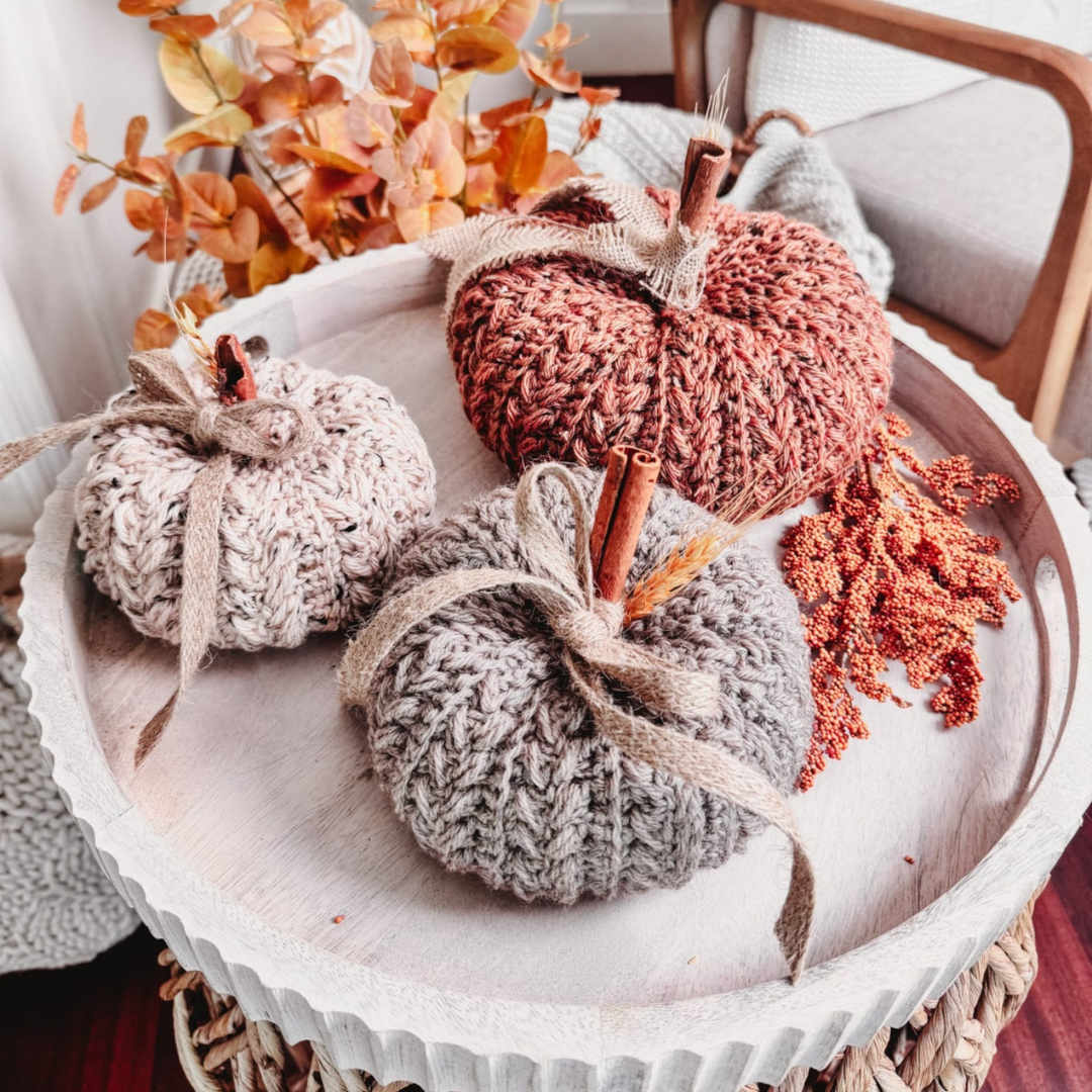 Crochet Pumpkin Trio Pattern